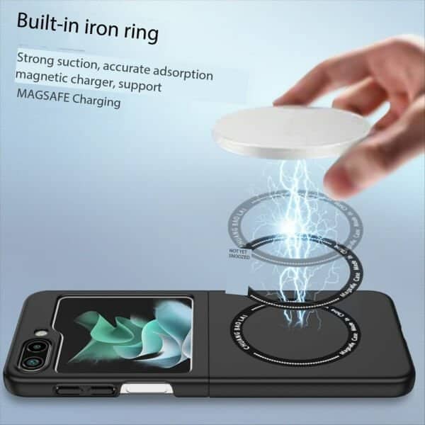 For Samsung Galaxy Z Flip 5 Magsafe Magnetic Wireless Charging Shockproof Case Cover For Samsung Galaxy Z Flip 5 Magsafe Magnetic Wireless Charging Shockproof Case Cover